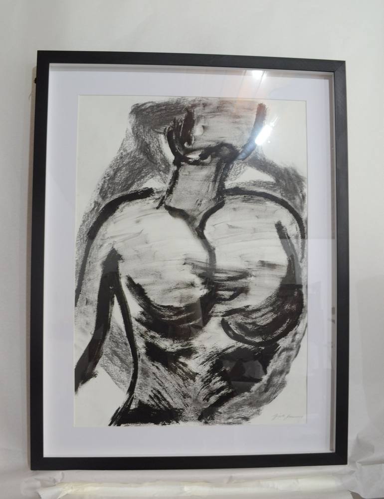 Original Figurative Body Drawing by Gisele Gobbo