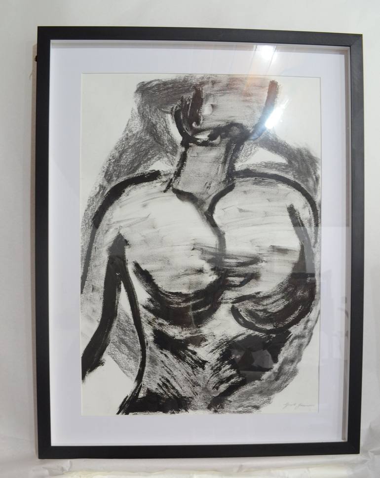 Original Figurative Body Drawing by Gisele Gobbo