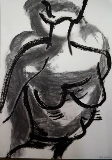 Original Figurative Body Drawings by Gisele Gobbo