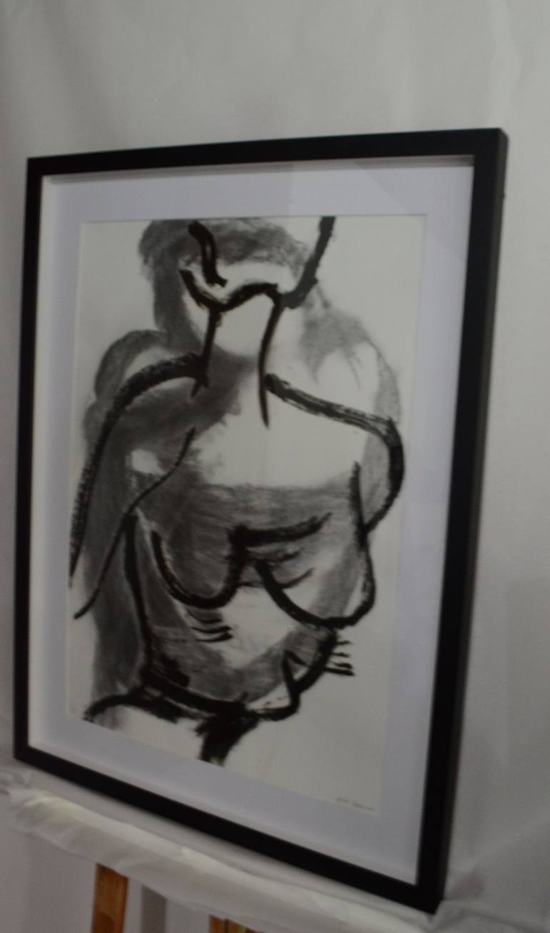 Original Figurative Body Drawing by Gisele Gobbo