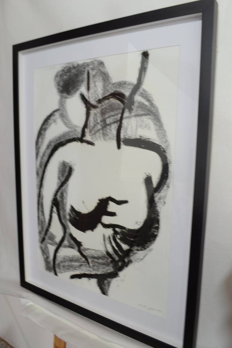 Original Figurative Body Drawing by Gisele Gobbo