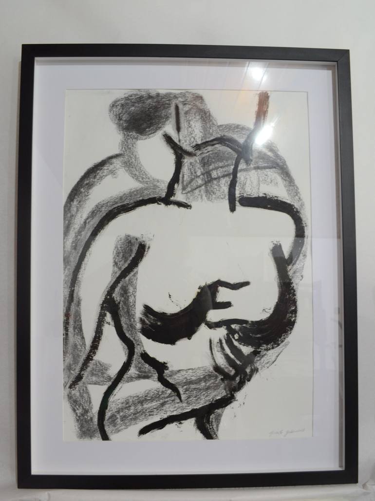 Original Figurative Body Drawing by Gisele Gobbo