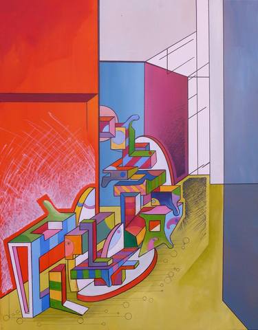 Print of Abstract Architecture Paintings by Oliver Perry
