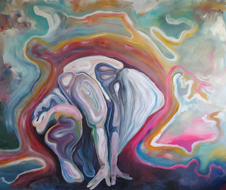 Print of Abstract Expressionism Nude Paintings by Oliver Perry