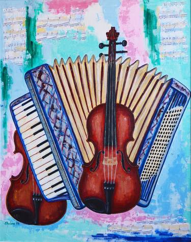 Print of Music Paintings by Dina Gart