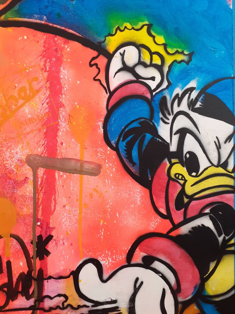 Original Street Art Cartoon Painting by Johnny Picasso