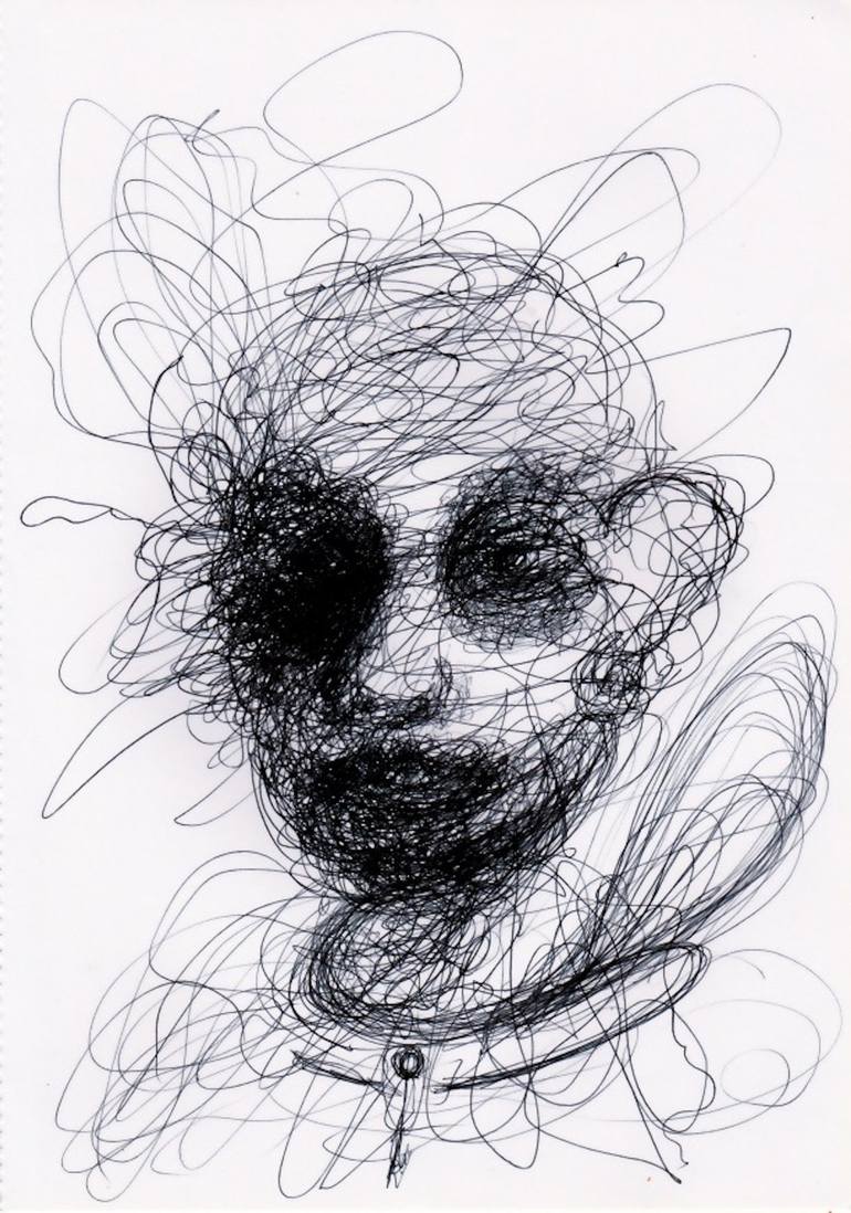 Sat in silence BP.No34 Drawing by christopher shaw | Saatchi Art