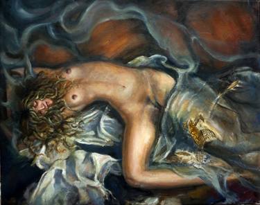 Print of Art Deco Nude Paintings by Rafael Plessas