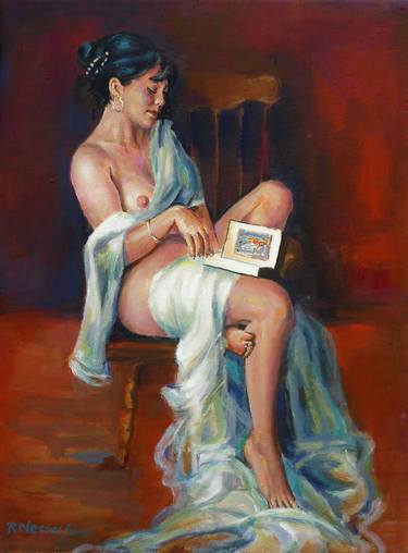 Print of Nude Paintings by Rafael Plessas