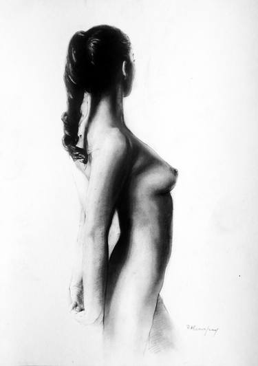Print of Realism Nude Drawings by Rafael Plessas