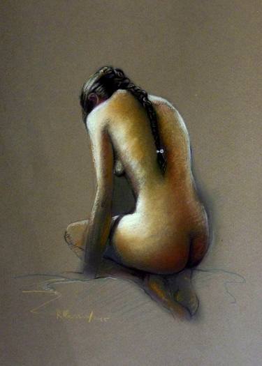 Print of Impressionism Nude Drawings by Rafael Plessas
