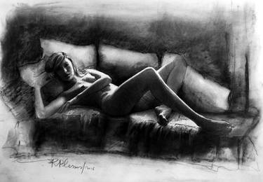 Print of Impressionism Nude Drawings by Rafael Plessas