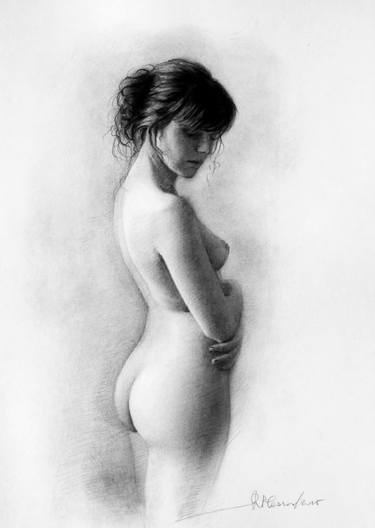 Print of Realism Nude Drawings by Rafael Plessas