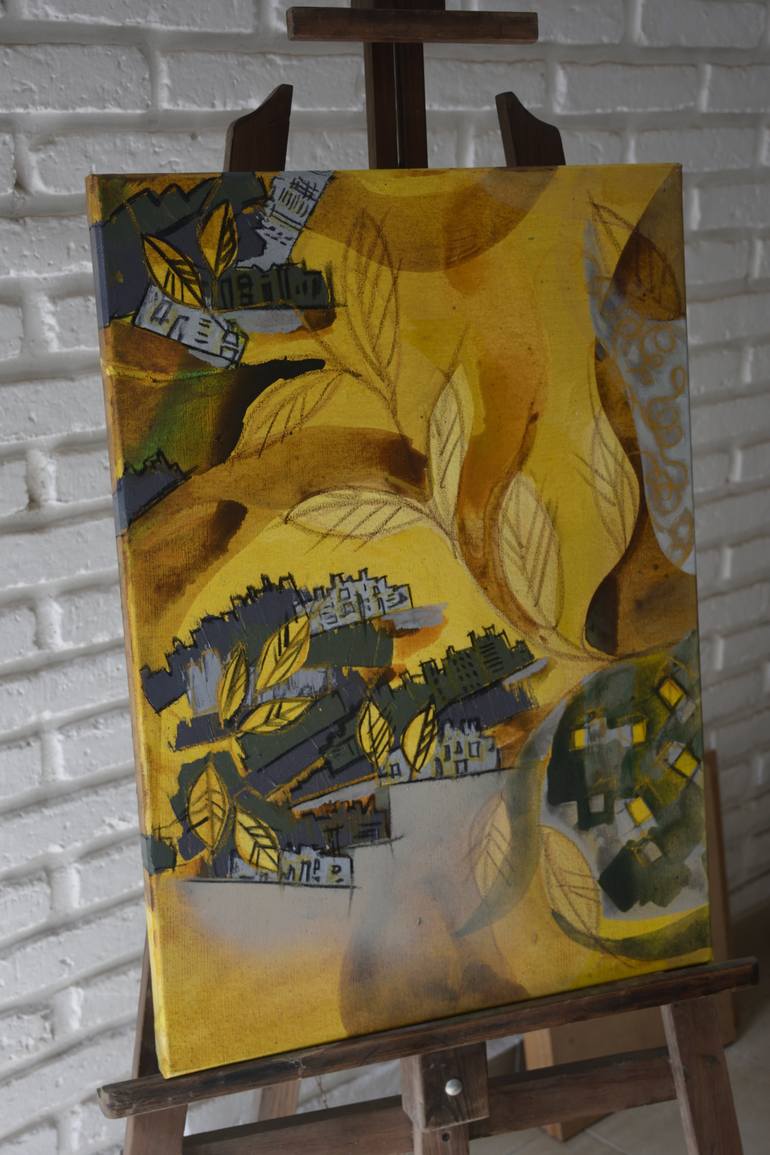 Original Abstract Expressionism Abstract Painting by Elisa Bernal