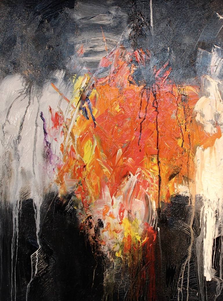 Burst of Energy Painting by Will Nevers | Saatchi Art