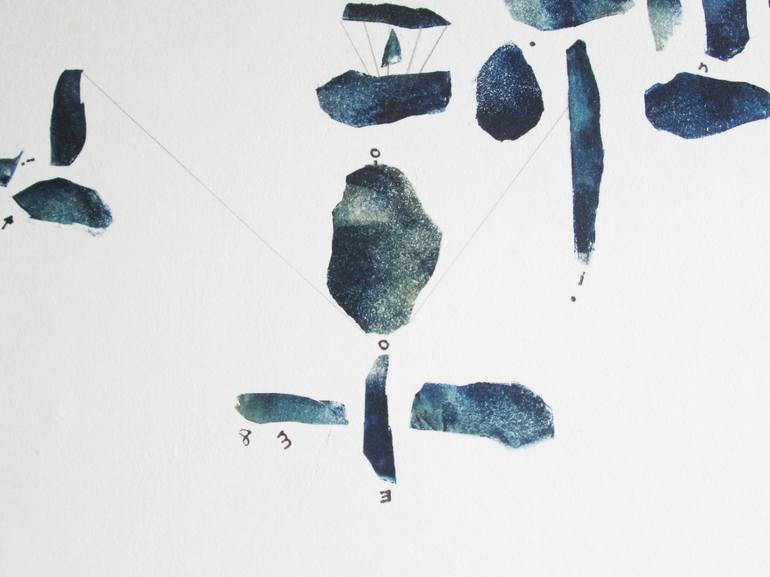 Original Conceptual Abstract Drawing by Paula Pons