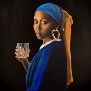 Girl with a Glass of Whiskey
