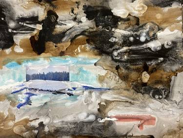 Original Abstract Expressionism Landscape Mixed Media by John Hacking
