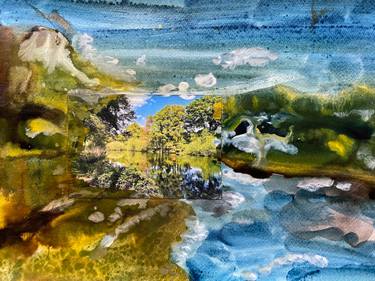Original Abstract Expressionism Landscape Paintings by John Hacking