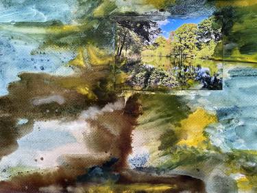 Original Abstract Expressionism Landscape Mixed Media by John Hacking