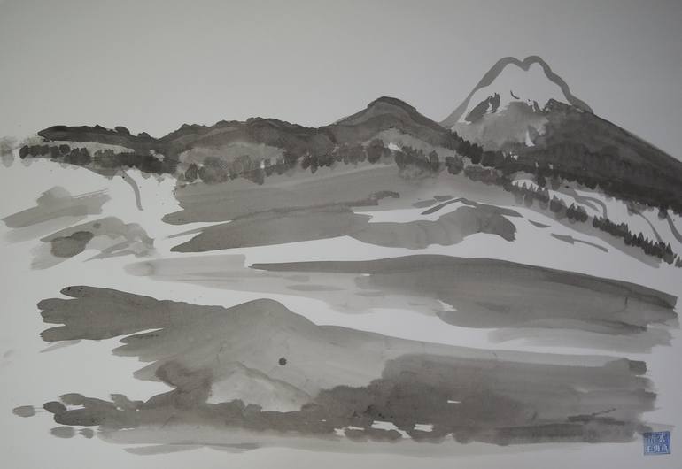 fuji Painting by John Hacking | Saatchi Art