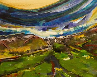 Original Abstract Expressionism Landscape Paintings by John Hacking