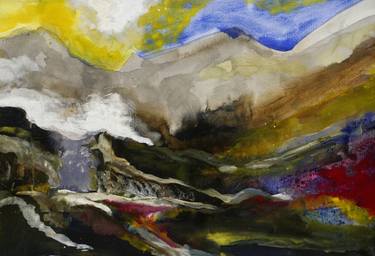 Original Abstract Expressionism Landscape Paintings by John Hacking