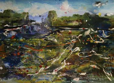 Original Abstract Expressionism Landscape Paintings by John Hacking