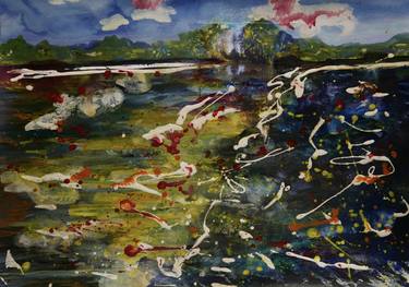 Original Abstract Expressionism Landscape Paintings by John Hacking