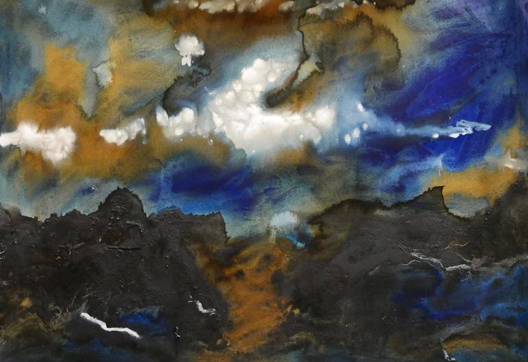 Original Abstract Expressionism Landscape Painting by John Hacking