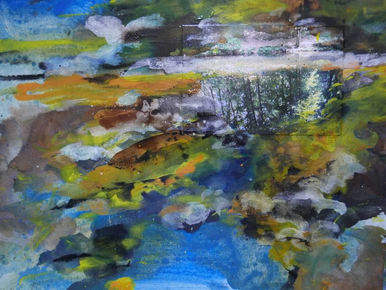 Original Abstract Expressionism Landscape Painting by John Hacking