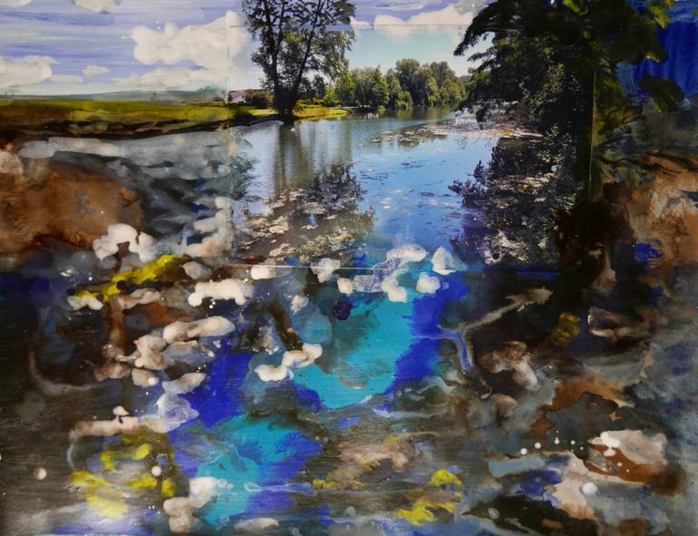 Print of Abstract Expressionism Landscape Paintings by John Hacking