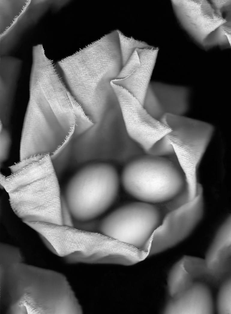 Goose eggs and linen - Print