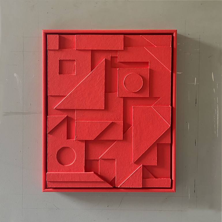 Original Abstract Geometric Painting by Sean Thornhill