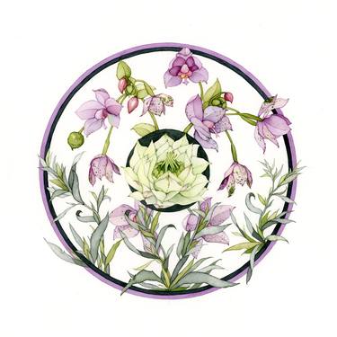 Circular with Nigella and Orchids thumb