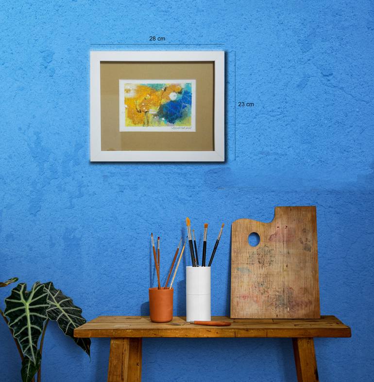 Original Abstract Painting by Carlos Yasoshima
