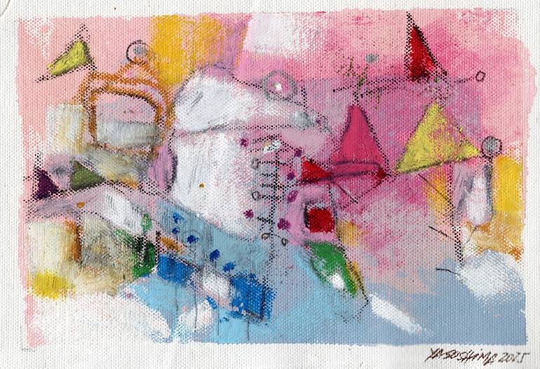 Original Abstract Expressionism Abstract Painting by Carlos Yasoshima