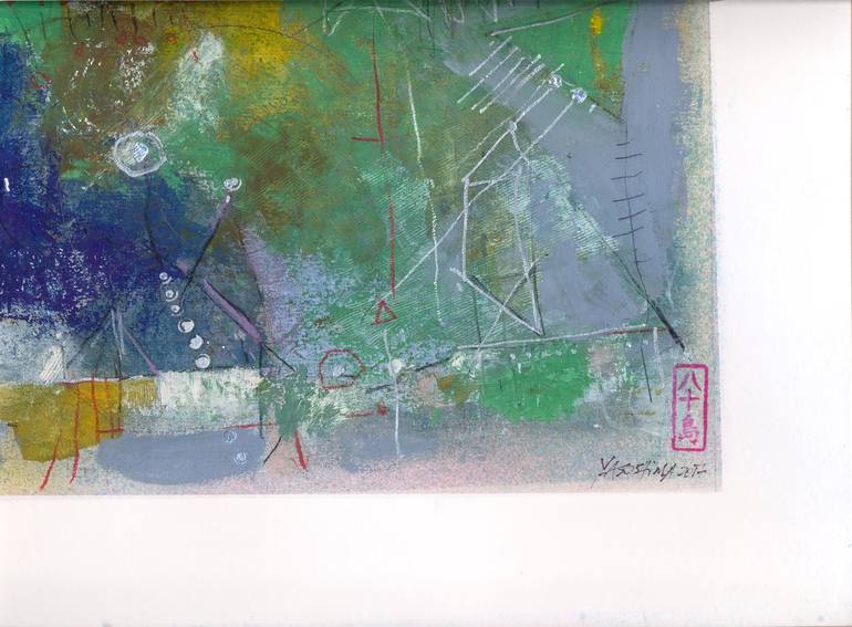 Original Abstract Expressionism Abstract Painting by Carlos Yasoshima