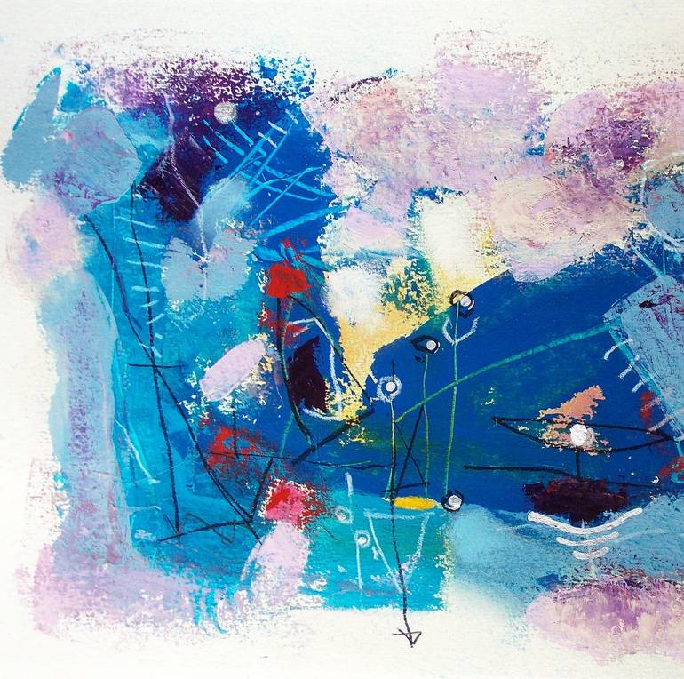 Original Abstract Expressionism Abstract Painting by Carlos Yasoshima