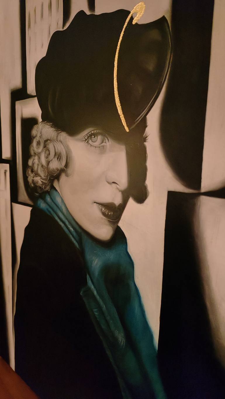 Original Art Deco Women Painting by Eliška Zradičková
