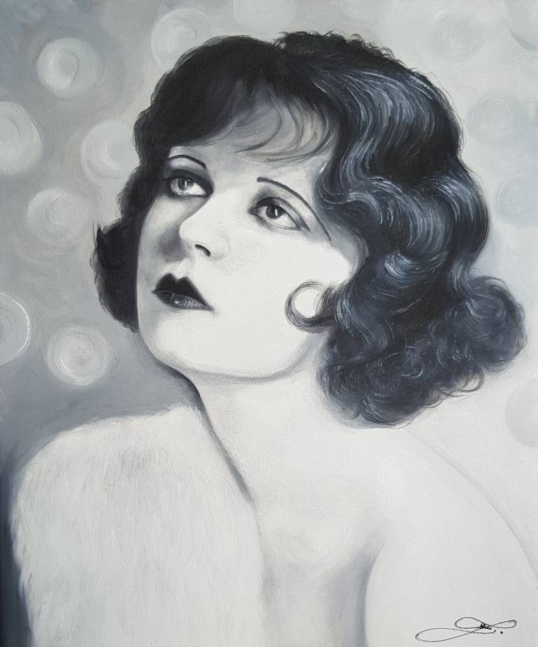 Original Art Deco Women Painting by ElišKa ZradičKová