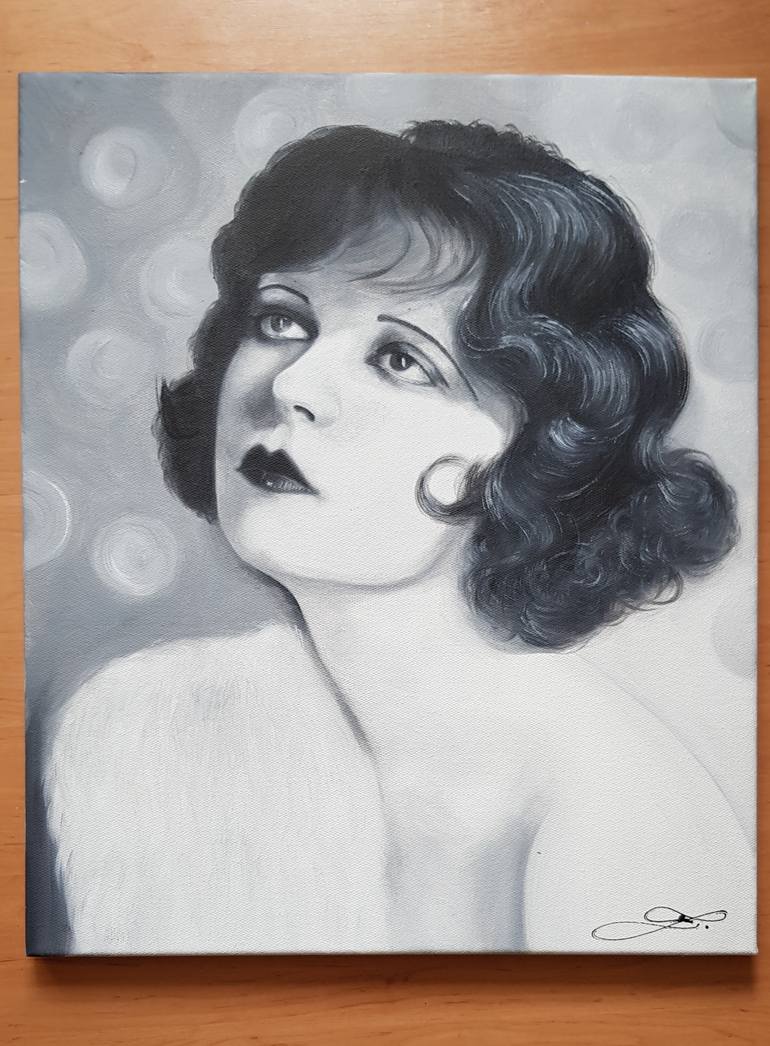 Original Art Deco Women Painting by ElišKa ZradičKová