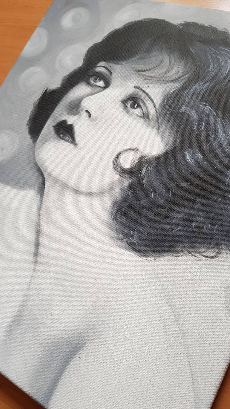 Original Art Deco Women Painting by ElišKa ZradičKová