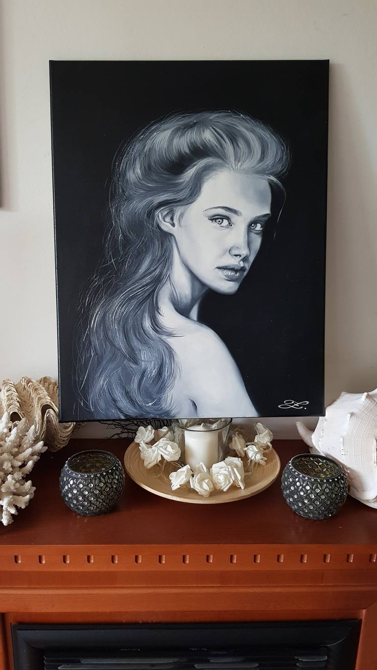 Original Figurative Women Painting by Eliška Zradičková