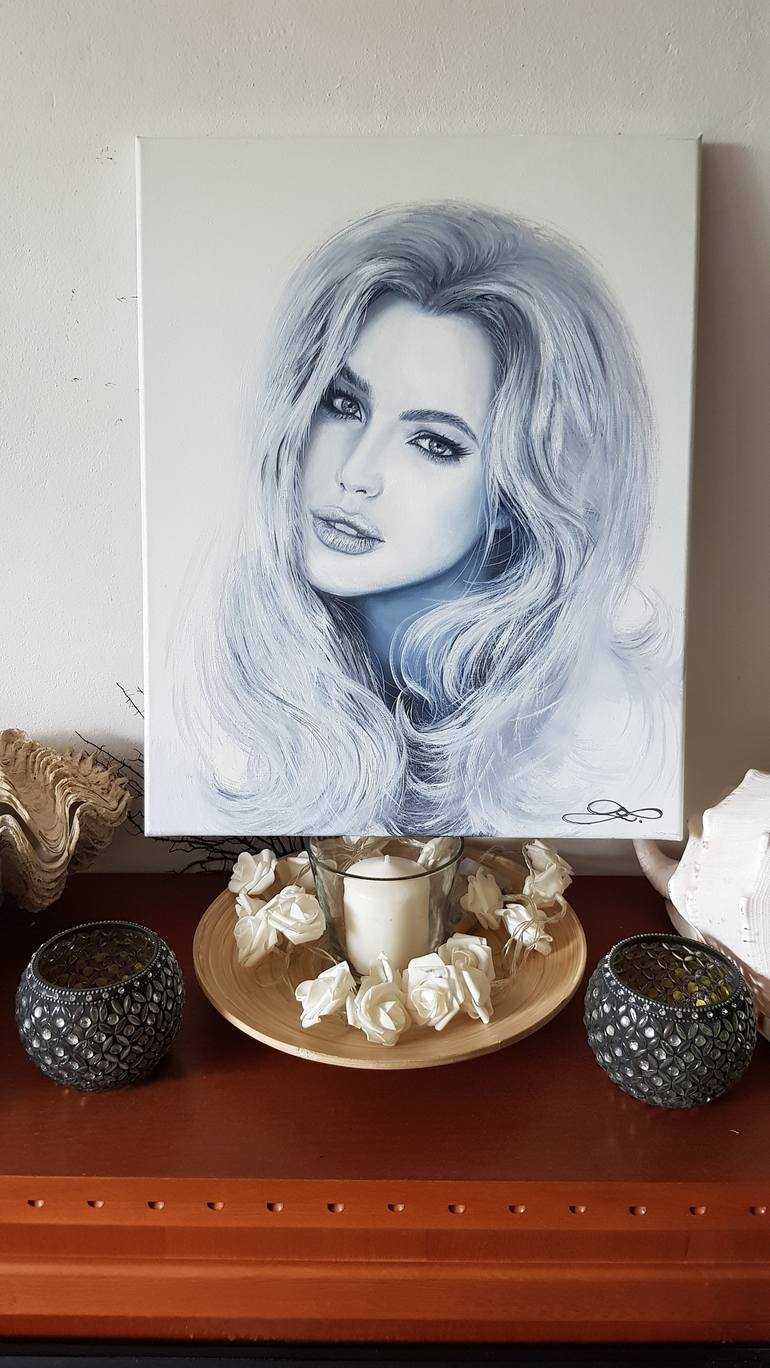 Original Fine Art Women Painting by Eliška Zradičková