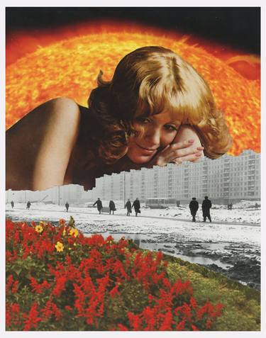 Original Surrealism Portrait Collage by Conner Reddan
