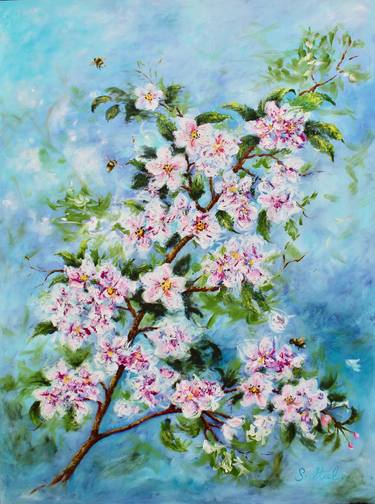 Original Floral Paintings by Kimberly Saltiel