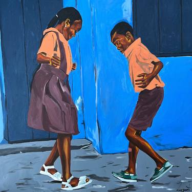 Original Children Painting by Emmanuel Akolo