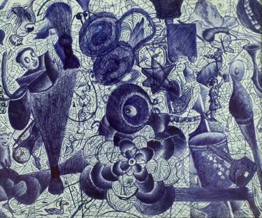 Original Abstract Expressionism Abstract Drawings by Emmanuel Akolo