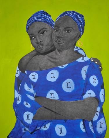 Original Conceptual People Paintings by Emmanuel Akolo
